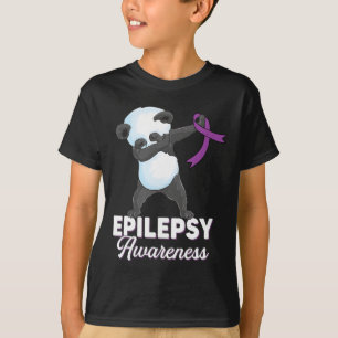 Epilepsie bewustzijn maand Dabbing panda epilepsie T-shirt