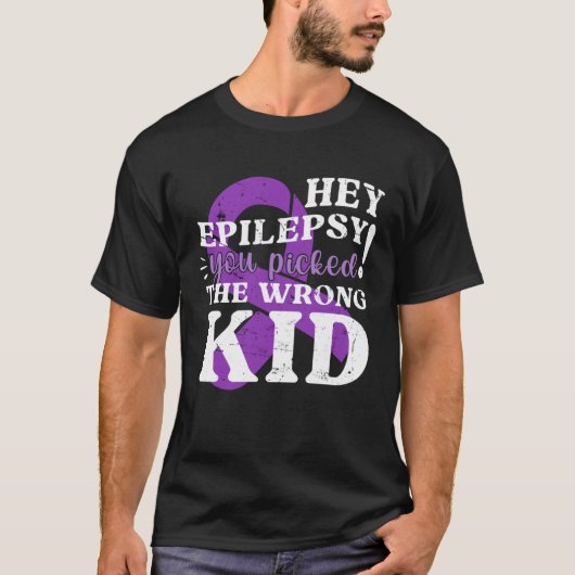 Epilepsie Bewustzijn Maand Epilepsie Strijder T-shirt (Voorkant)