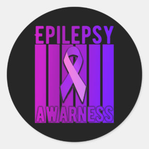 Epilepsie Bewustzijn Maand In November We Draag Pu Ronde Sticker