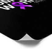 Epilepsie Bewustzijn Maand Moeder Van Een Krijger Poster (Hoek)