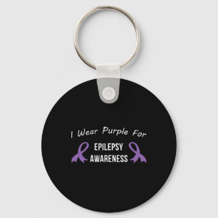 Epilepsie Bewustzijn Maand Ondersteuning Love Cure Sleutelhanger