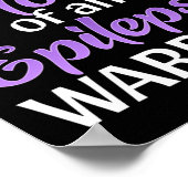 Epilepsie Bewustzijn Maand Trots Mama Van Een Epil Poster (Hoek)