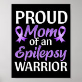 Epilepsie Bewustzijn Maand Trots Mama Van Een Epil Poster (Voorkant)