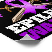 Epilepsie Bewustzijn Maand Trots Pap Van Een Epile Poster (Hoek)