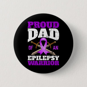 Epilepsie Bewustzijn Maand Trots Pap Van Een Epile Ronde Button 5,7 Cm