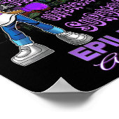 Epilepsie Bewustzijn Melanine Zwart Vrouwen Onbree Poster (Hoek)