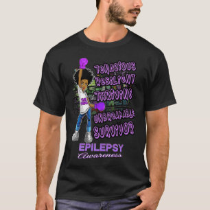 Epilepsie Bewustzijn Melanine Zwart Vrouwen Onbree T-shirt