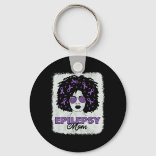 Epilepsie Bewustzijn Moeder Afro Afro-Amerikaanse Sleutelhanger