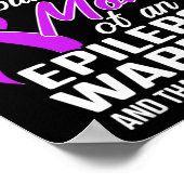 Epilepsie Bewustzijn Moeder Held Epileptische Stri Poster (Hoek)