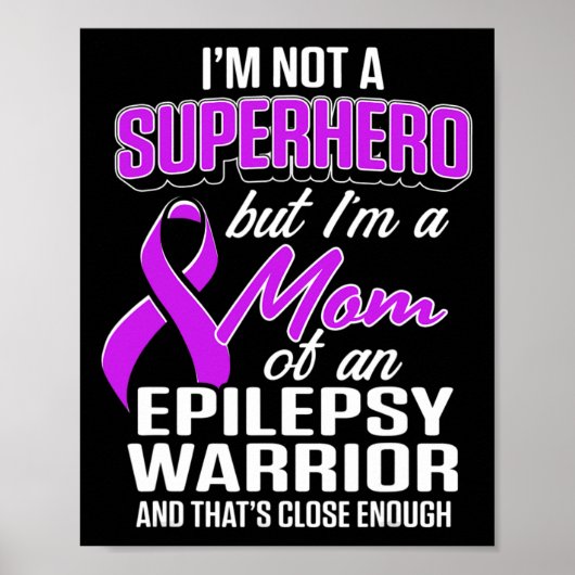 Epilepsie Bewustzijn Moeder Held Epileptische Stri Poster (Voorkant)