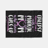 Epilepsie Bewustzijn Moeder Komt Niet Met Een Hand Fleece Deken (Voorkant (Horizontaal))