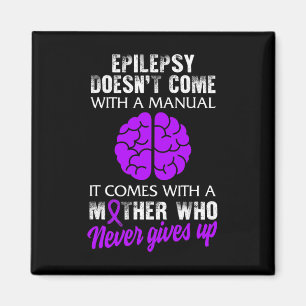 Epilepsie Bewustzijn Moeder Paarse Lint Aanval Di Magneet