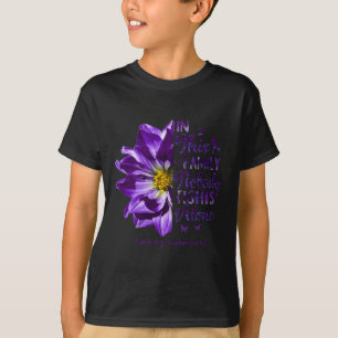 Epilepsie Bewustzijn Niemand Vecht Alleen Anemoon  T-shirt