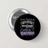 Epilepsie Bewustzijn Ondersteuning Echtgenoot Warr Ronde Button 5,7 Cm (Voorkant /achterkant)