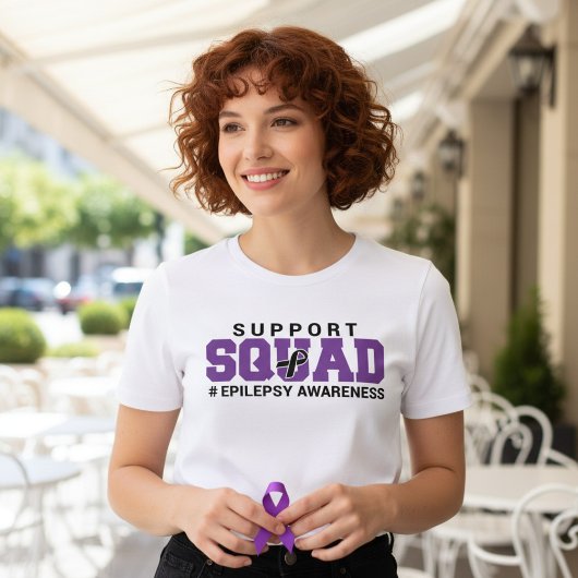 Epilepsie Bewustzijn Ondersteuningsteam Tri-Blend Shirt