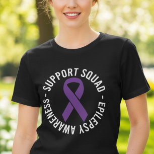 Epilepsie Bewustzijn Ondersteuningsteam Tri-Blend Shirt