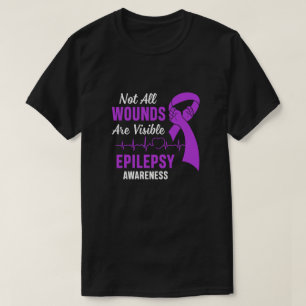 Epilepsie Bewustzijn Paars niet alle wonden zijn z T-shirt