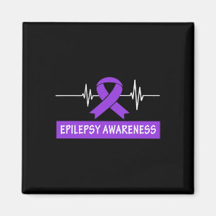 Epilepsie Bewustzijn Paarse Lint Hartslag Kinder e Magneet