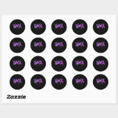 Epilepsie Bewustzijn Supporter Warrior Fighter Ronde Sticker (Vel)