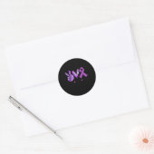 Epilepsie Bewustzijn Supporter Warrior Fighter Ronde Sticker (Envelop)