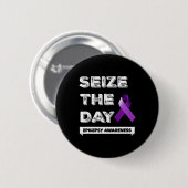 Epilepsie bewustzijn T 1  Ronde Button 5,7 Cm (Voorkant /achterkant)