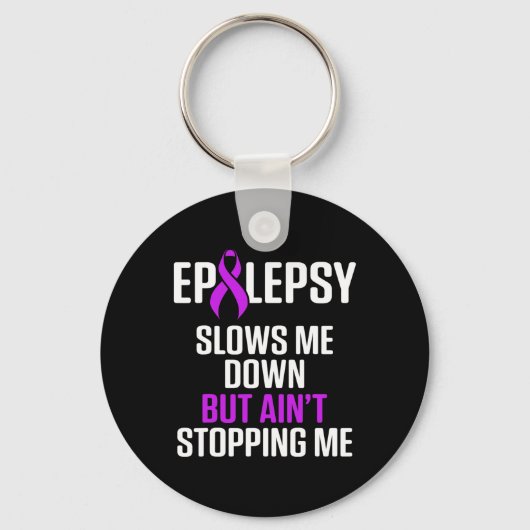 Epilepsie bewustzijn vertraagt me epileptische kri sleutelhanger (Voorkant)