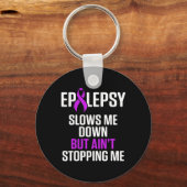 Epilepsie bewustzijn vertraagt me epileptische kri sleutelhanger (Voorkant)