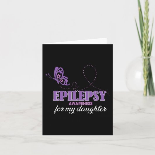 Epilepsie bewustzijn voor mijn dochter - Epilepsie Kaart (Voorkant)