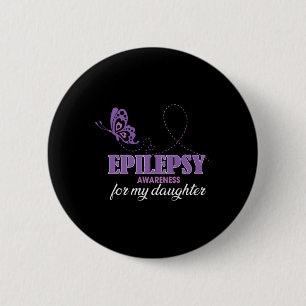 Epilepsie bewustzijn voor mijn dochter - Epilepsie Ronde Button 5,7 Cm