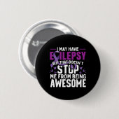Epilepsie Bewustzijn Warrior 1 Ronde Button 5,7 Cm (Voorkant /achterkant)