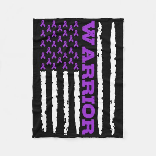 Epilepsie bewustzijn Warrior Fleece Deken (Voorkant)
