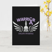 Epilepsie bewustzijn Warrior lint  Kaart (Gele Bloem)