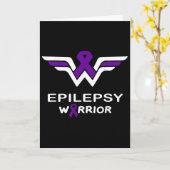 Epilepsie Bewustzijn Warrior Ondersteuning Overlev Kaart (Gele Bloem)