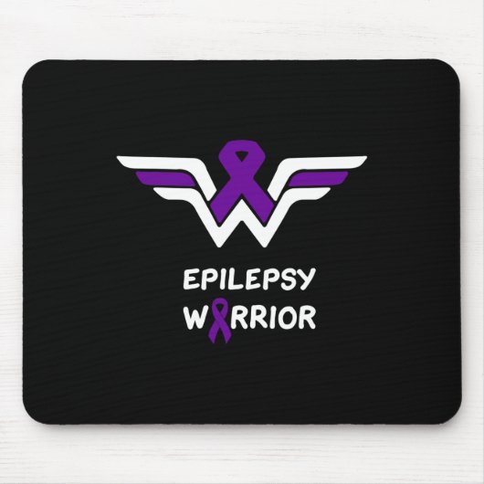 Epilepsie Bewustzijn Warrior Ondersteuning Overlev Muismat (Voorkant)