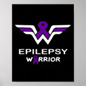 Epilepsie Bewustzijn Warrior Ondersteuning Overlev Poster (Voorkant)