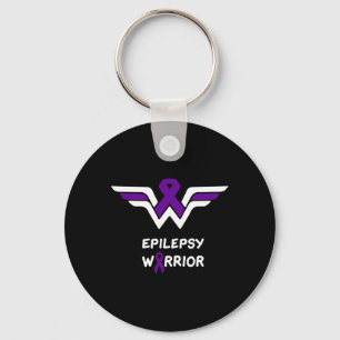 Epilepsie Bewustzijn Warrior Ondersteuning Overlev Sleutelhanger