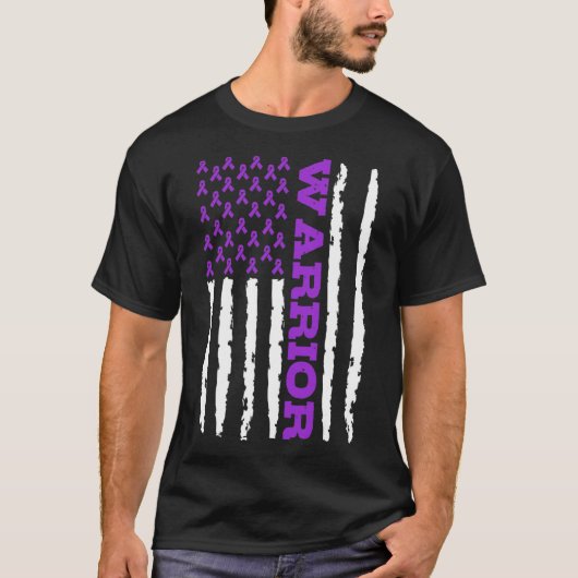 Epilepsie bewustzijn Warrior T-shirt (Voorkant)