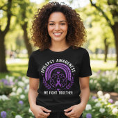 Epilepsie Bewustzijn We Vecht Samen Tri-Blend Shirt