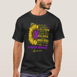 Epilepsie Bewustzijn Ze is een epilepsie krijger Z T-shirt