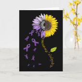 Epilepsie bewustzijn zonnebloem kaart (Gele Bloem)