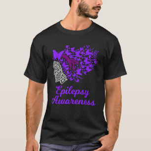 Epilepsie Bewustzijnsdag Aanvalsstoornis Paars T-shirt