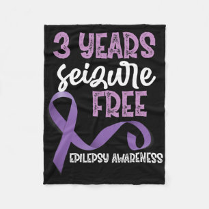 Epilepsie Bewustzijnslint 3 Jaar Aanvalsvrij  Fleece Deken