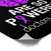 Epilepsie Bewustzijnsmaand Hersengolven Zijn Zo Kr Poster (Hoek)
