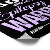 Epilepsie Bewustzijnsondersteuning Son Warrior Wal Poster (Hoek)