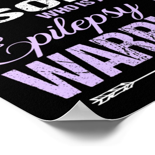 Epilepsie Bewustzijnsondersteuning Son Warrior Wal Poster (Hoek)