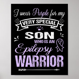 Epilepsie Bewustzijnsondersteuning Son Warrior Wal Poster