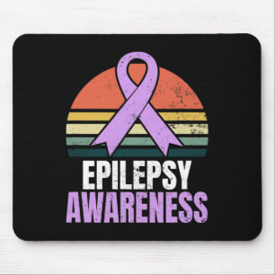Epilepsie Bewustzijnsontwerp  Retro Sunset GIF Muismat