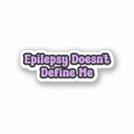 Epilepsie definieert me geen Paarse gewaarwording Sticker