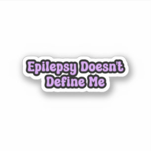 Epilepsie definieert me geen Paarse gewaarwording Sticker