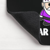 Epilepsie Echte Santas Draag Paarse bewustzijnsond Muismat (Hoek)